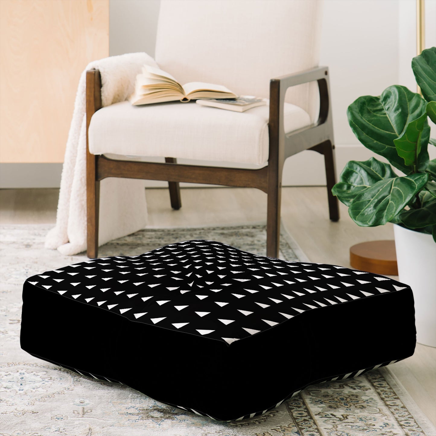 Leah Flores Classic Confetti Floor Pillow Square