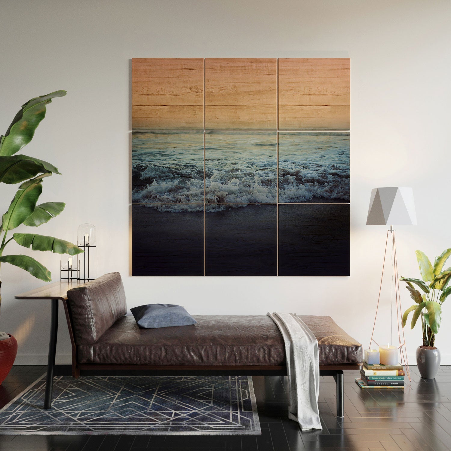 Leah Flores Crash Into Me Wood Wall Mural