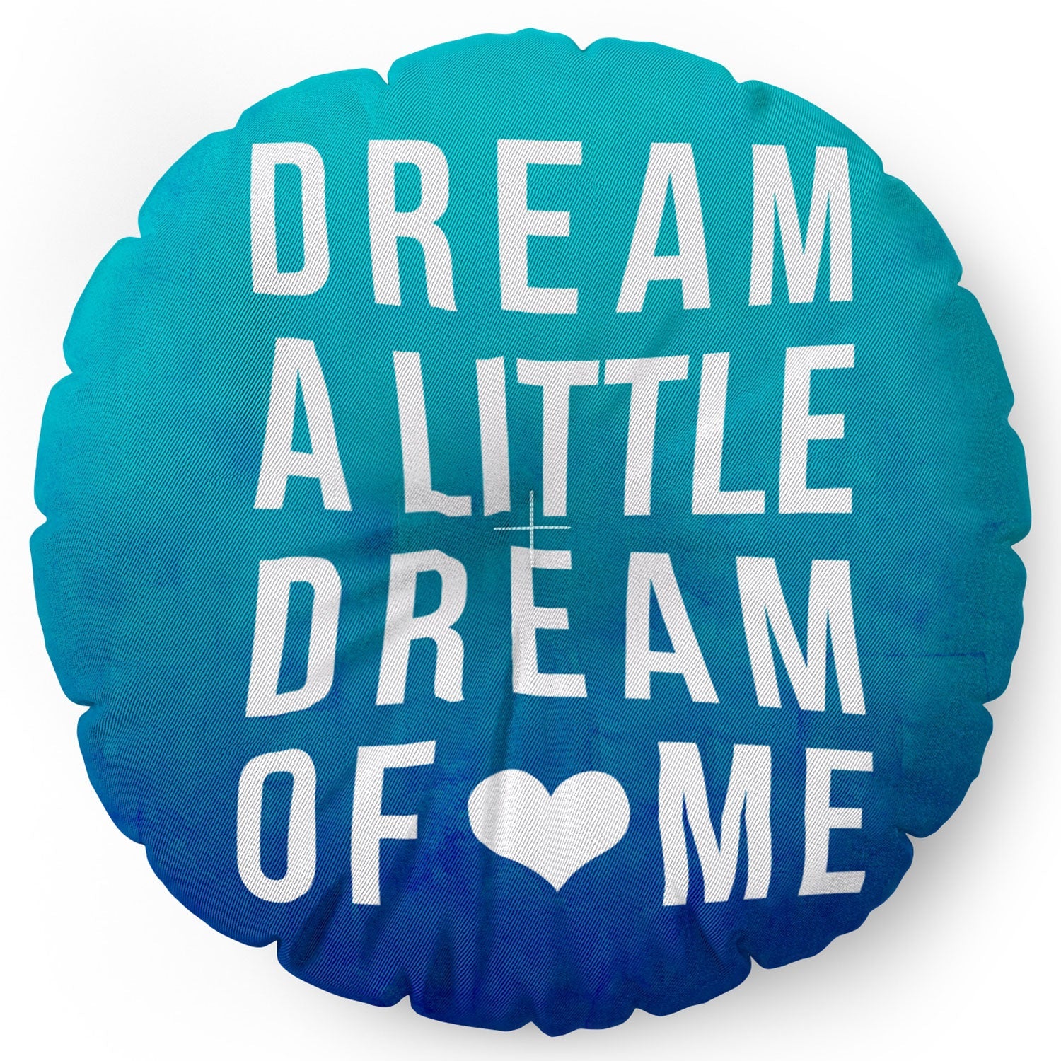 Leah Flores Dream Blue Floor Pillow Round