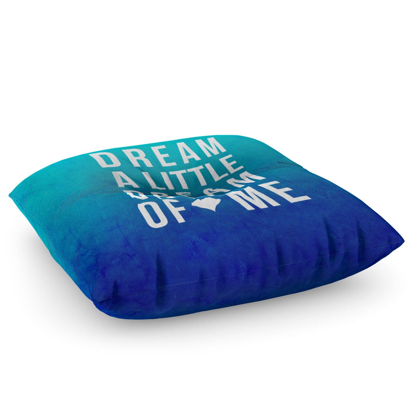 Leah Flores Dream Blue Floor Pillow Square