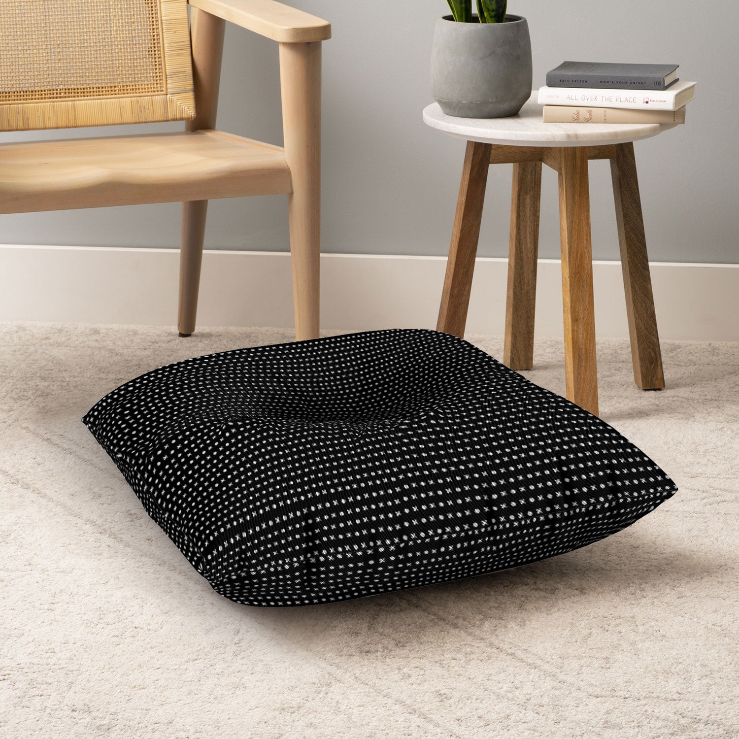 Leah Flores ExOh Floor Pillow Square