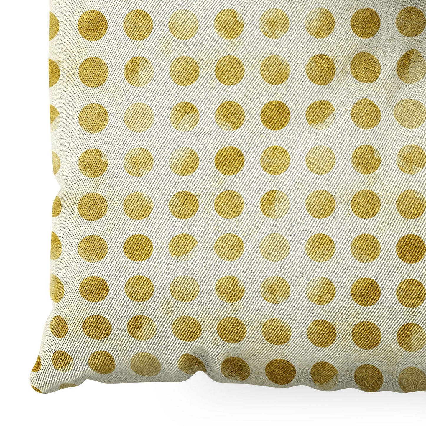 Leah Flores Gold Confetti Floor Pillow Square