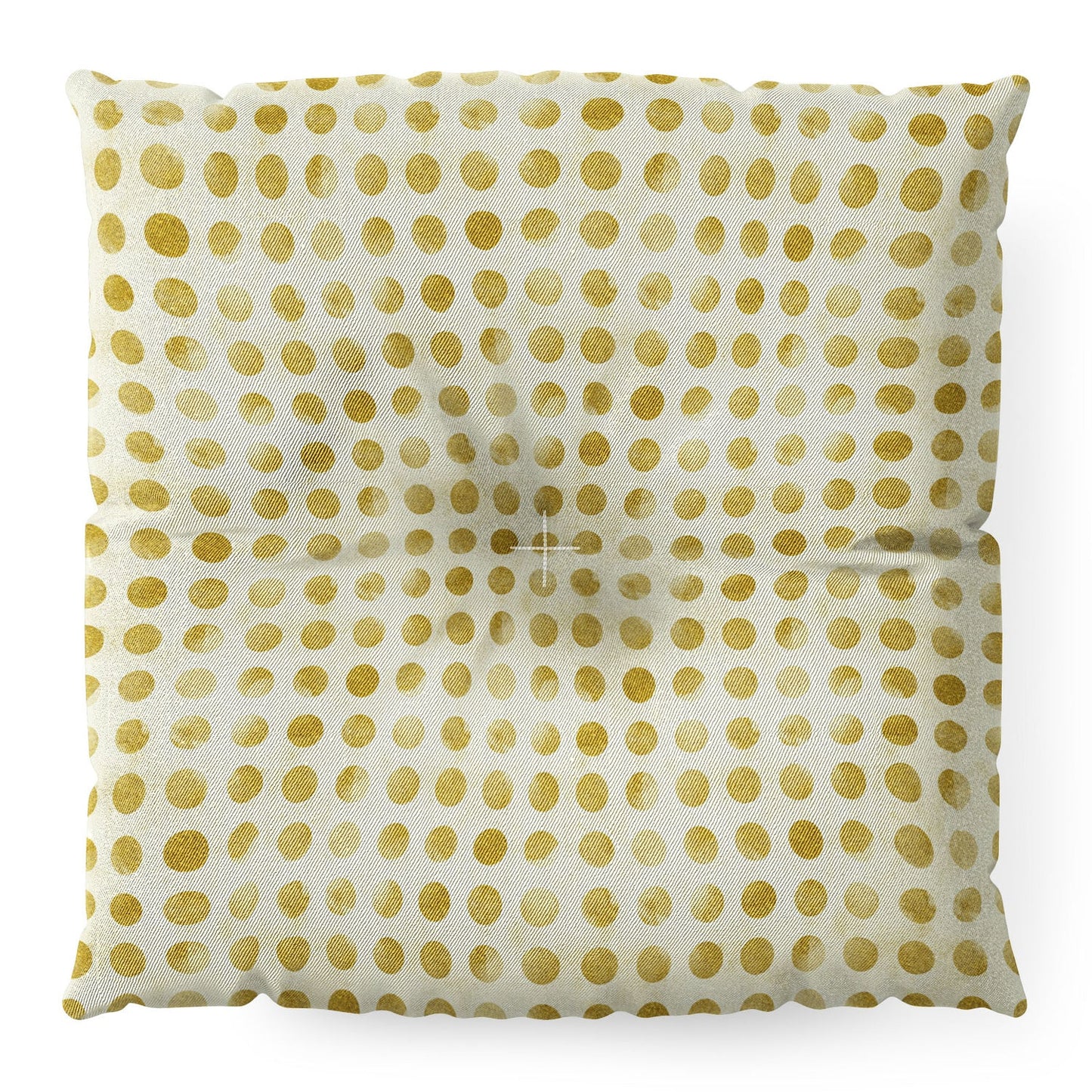 Leah Flores Gold Confetti Floor Pillow Square