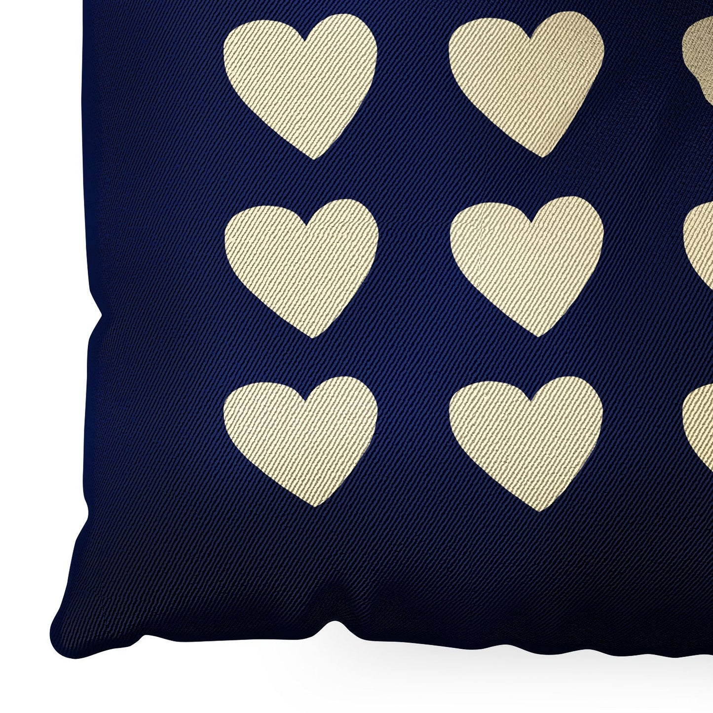 Leah Flores Gold Heart Floor Pillow Square