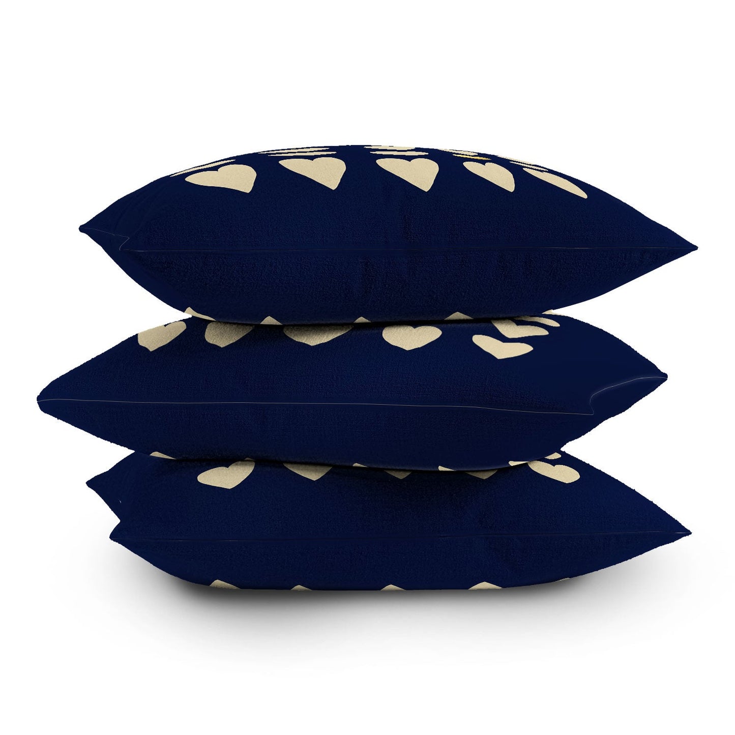 Leah Flores Gold Heart Throw Pillow