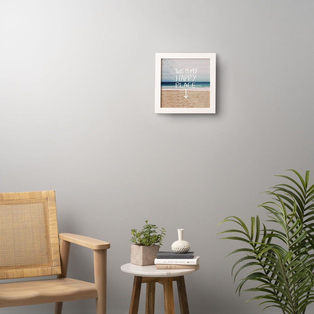 Leah Flores Happy Place X Beach Framed Wall Art