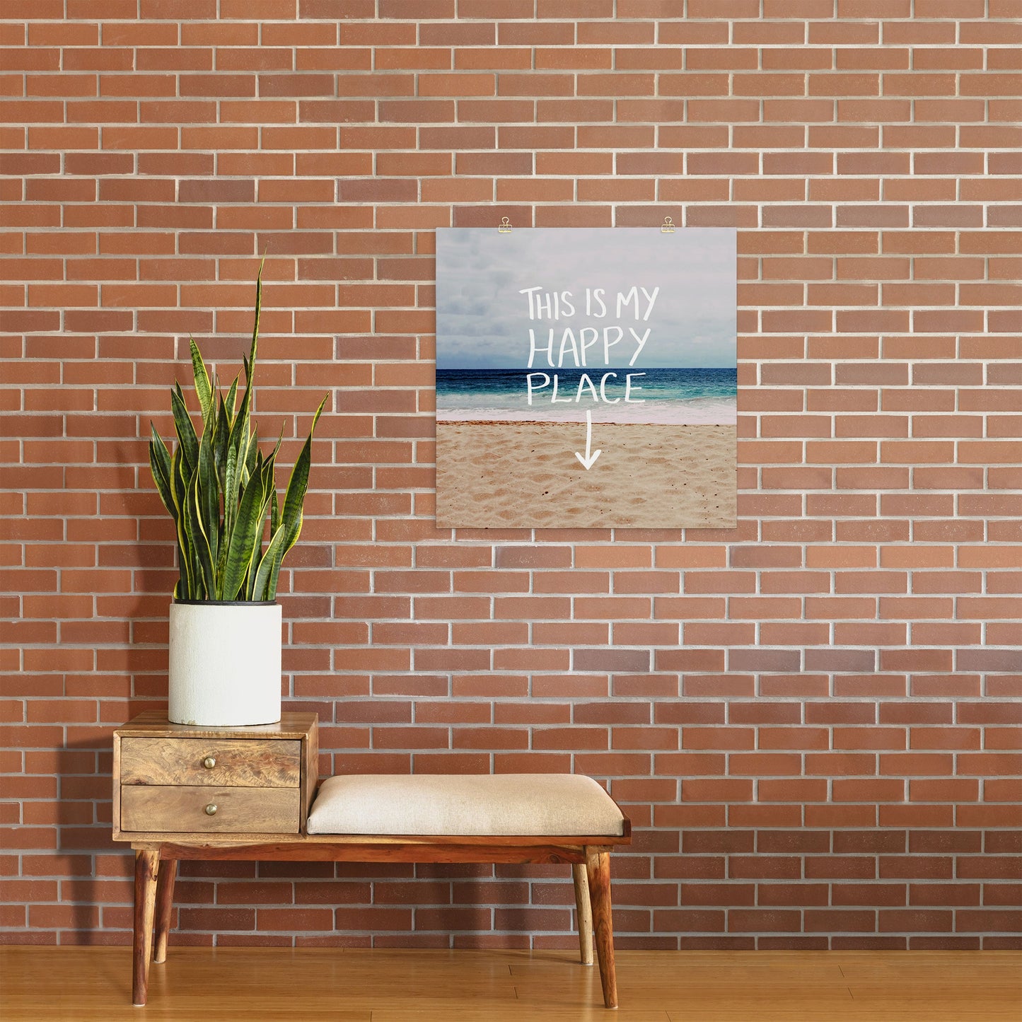 Leah Flores Happy Place X Beach Art Print