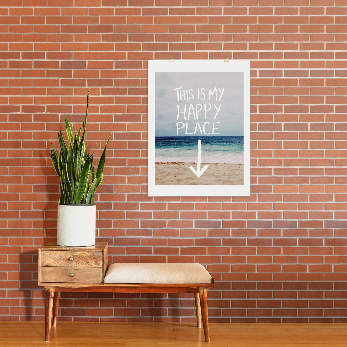 Leah Flores Happy Place X Beach Art Print