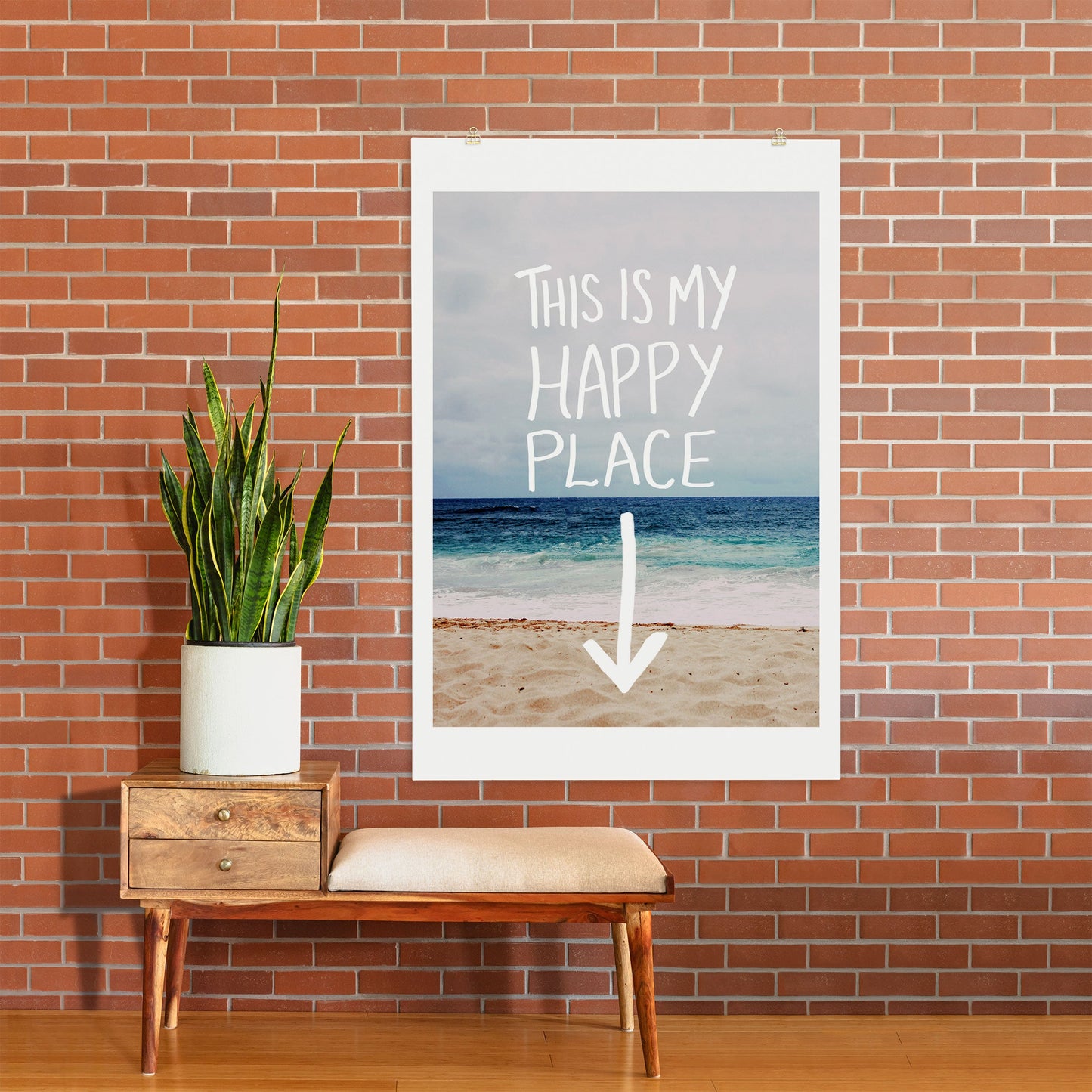 Leah Flores Happy Place X Beach Art Print