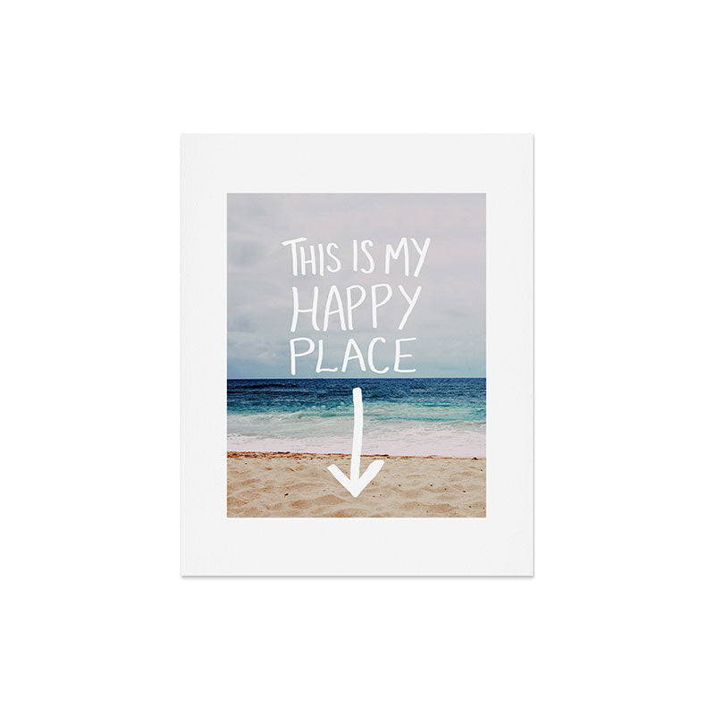Leah Flores Happy Place X Beach Art Print