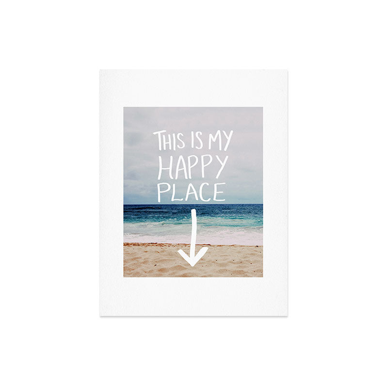 Leah Flores Happy Place X Beach Art Print