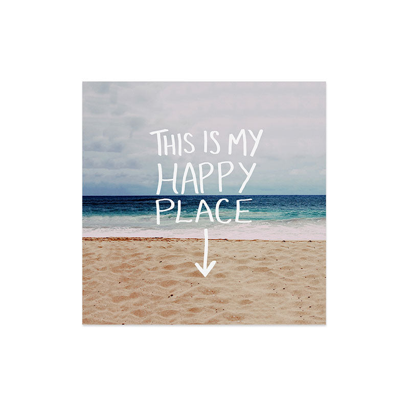 Leah Flores Happy Place X Beach Art Print