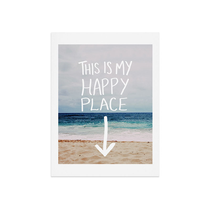 Leah Flores Happy Place X Beach Art Print
