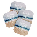 Leah Flores Happy Place X Beach Coaster Set