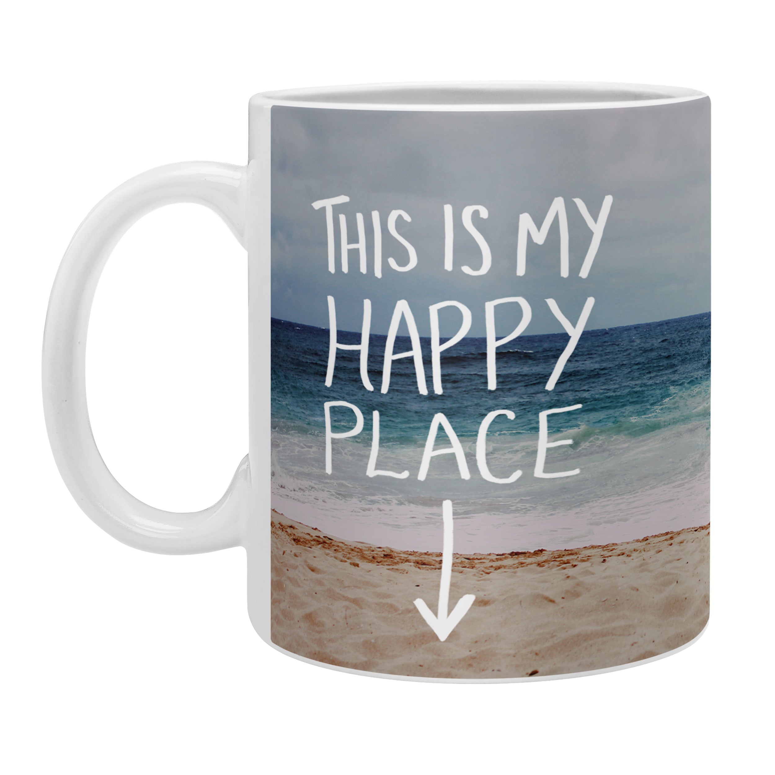 Leah Flores Happy Place X Beach Coffee Mug