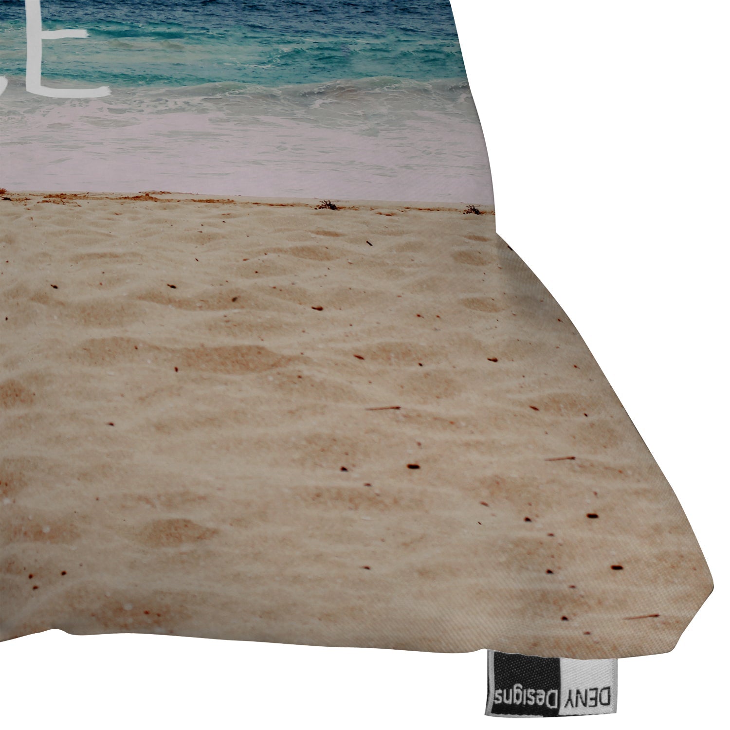 Leah Flores Happy Place X Beach Outdoor Throw Pillow