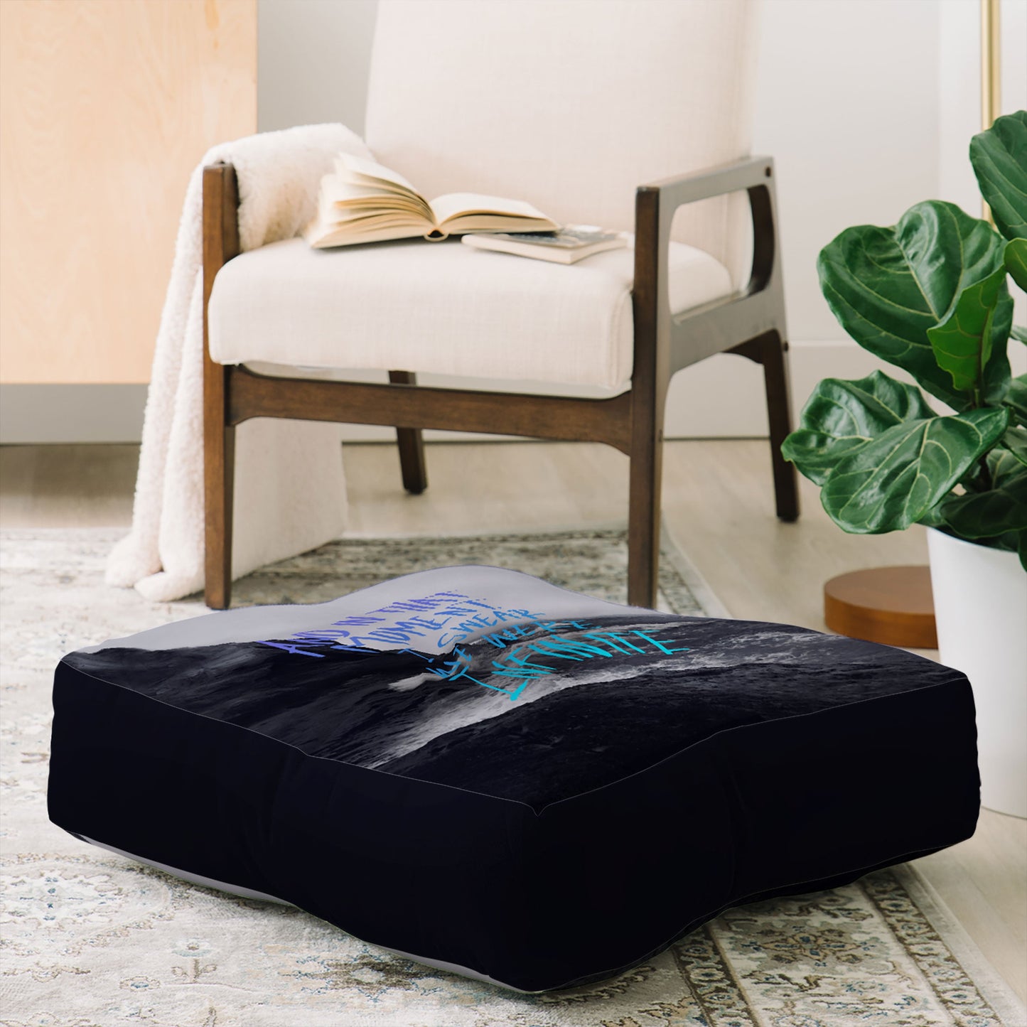 Leah Flores Infinite Floor Pillow Square