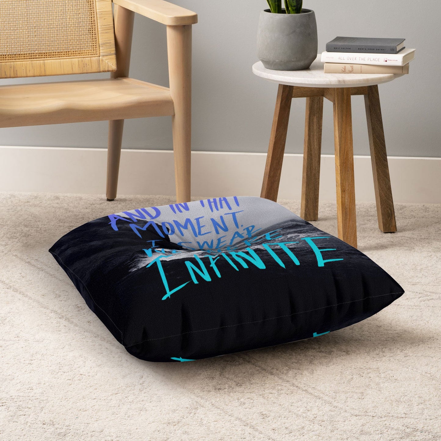 Leah Flores Infinite Floor Pillow Square