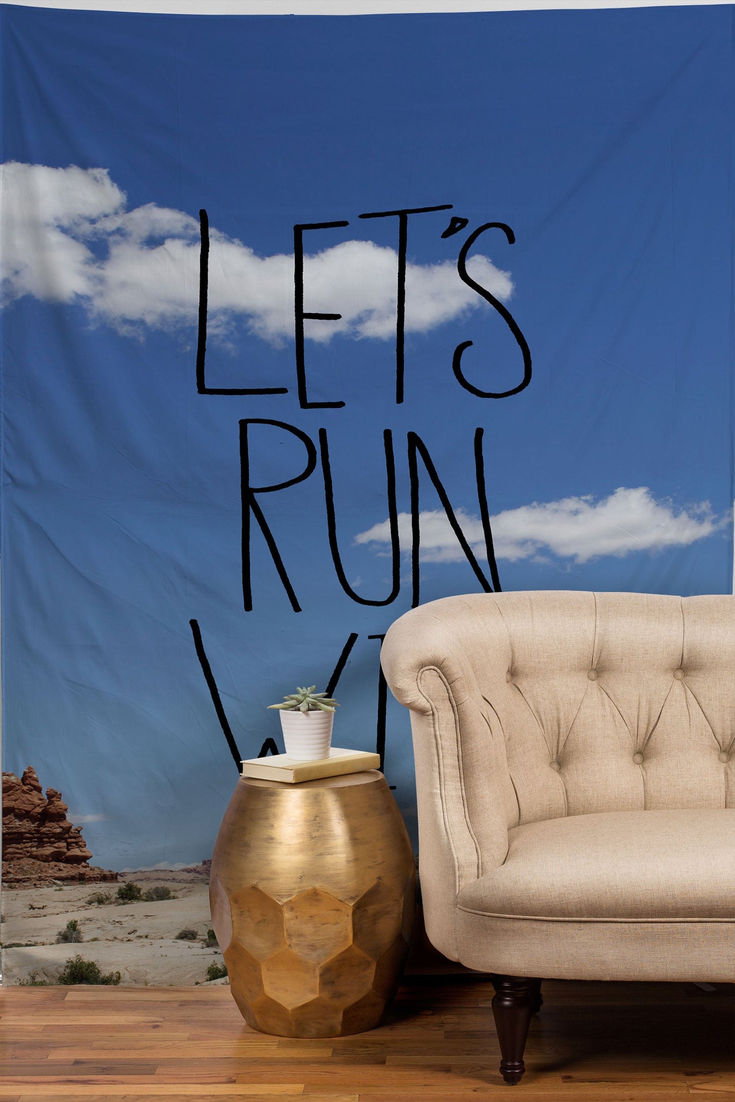 Leah Flores Lets Run Wild X Moab Tapestry