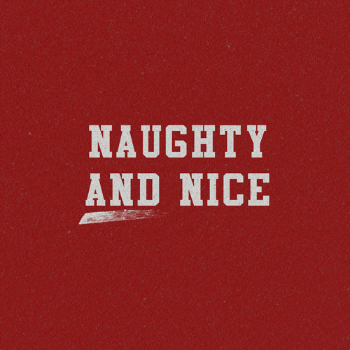 Leah Flores Naughty and Nice Shower Curtain