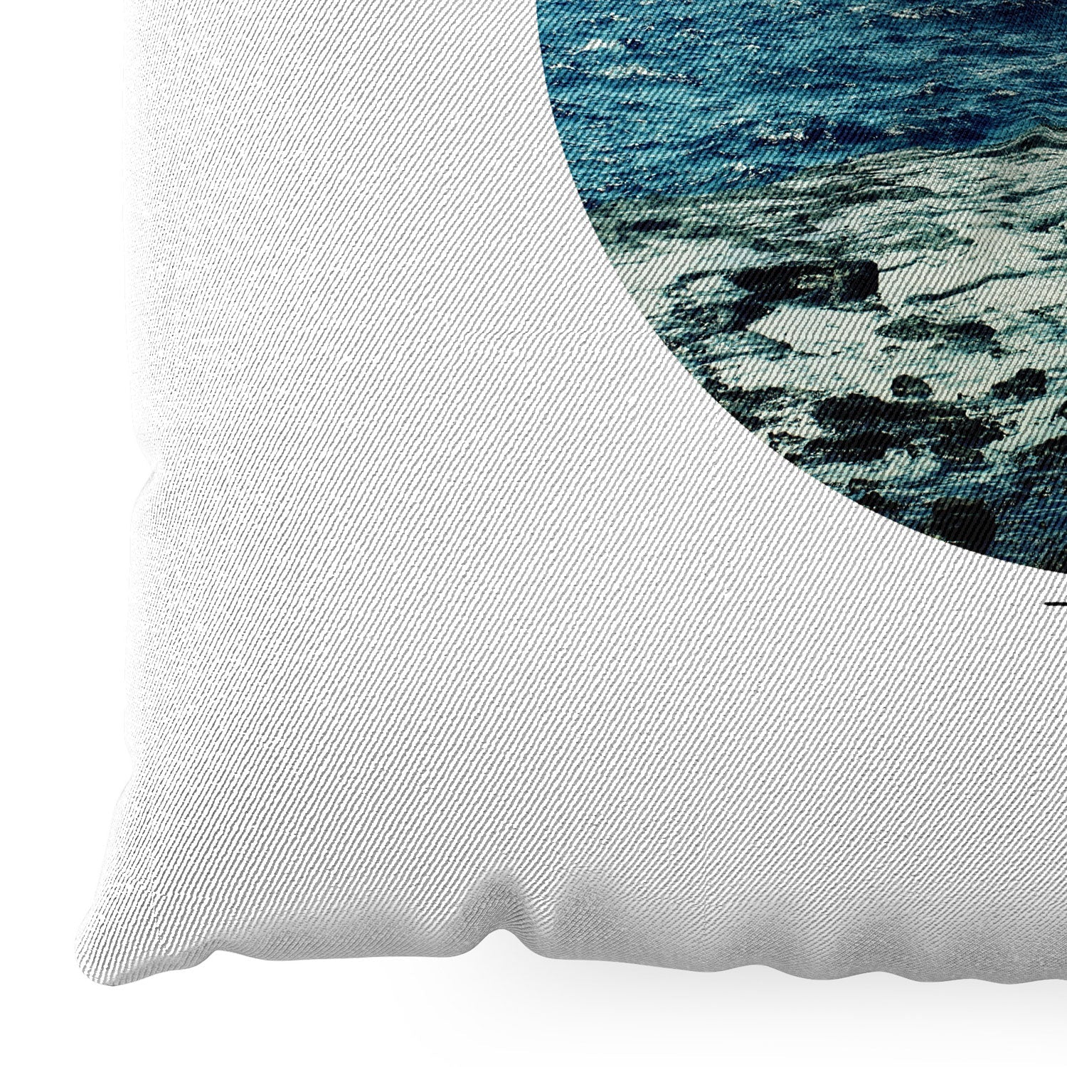 Leah Flores Ocean Blue Floor Pillow Square