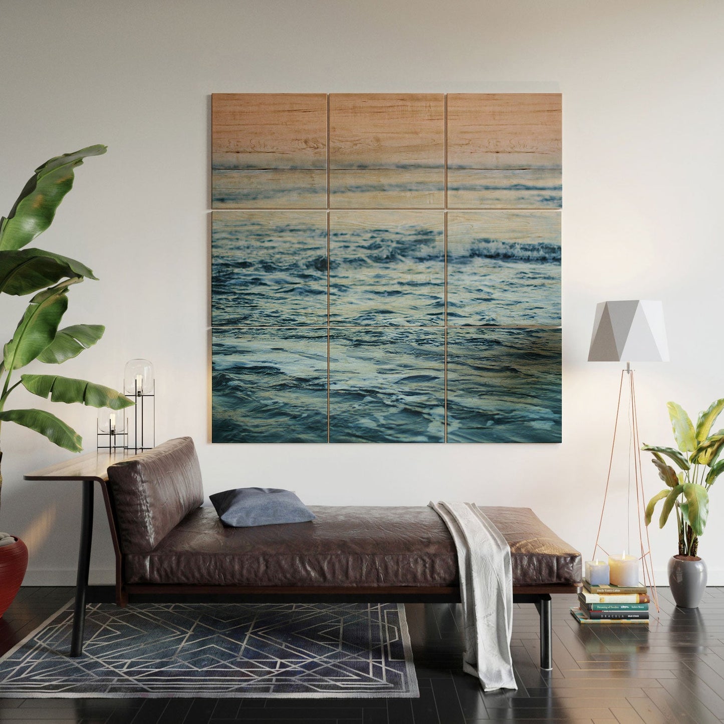 Leah Flores Pacific Ocean Waves Wood Wall Mural
