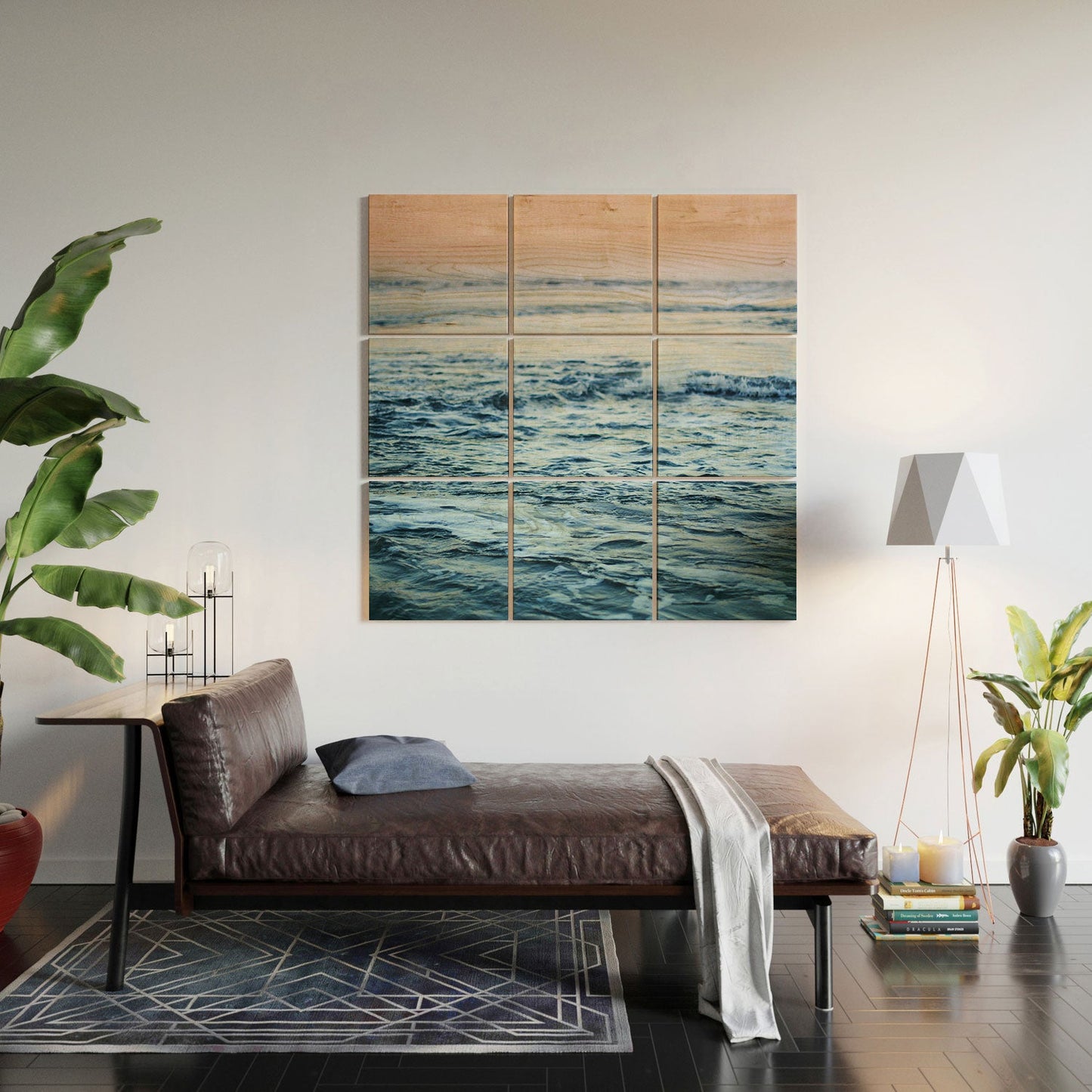 Leah Flores Pacific Ocean Waves Wood Wall Mural