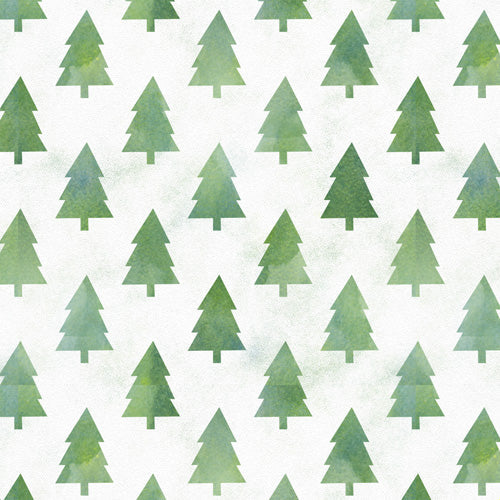 Leah Flores Pine Tree Forest Pattern Shower Curtain