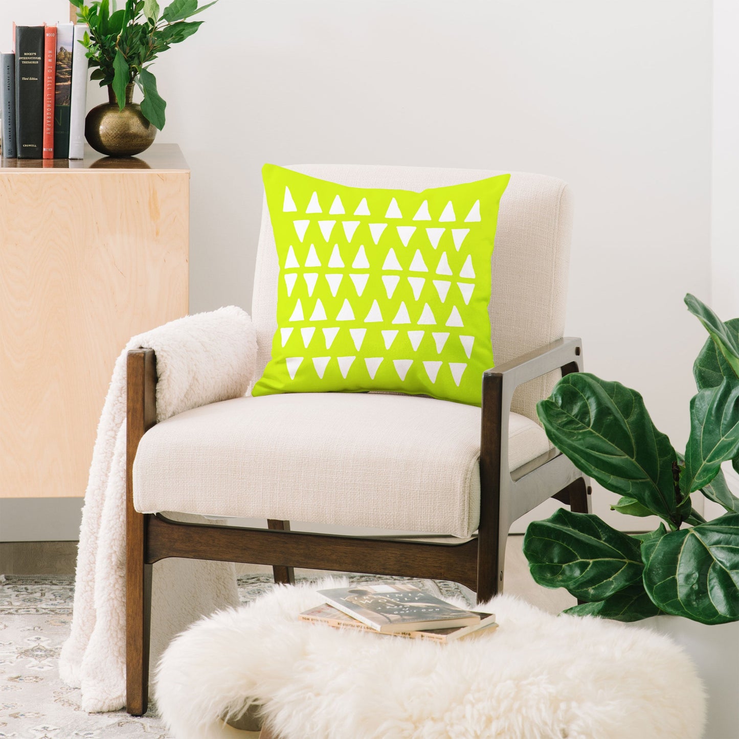 Leah Flores Pineapple Dreams Throw Pillow