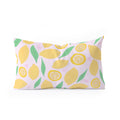 Leah Flores Pink Lemonade Pattern Oblong Throw Pillow