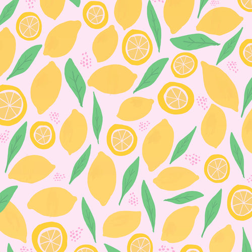 Leah Flores Pink Lemonade Pattern Shower Curtain