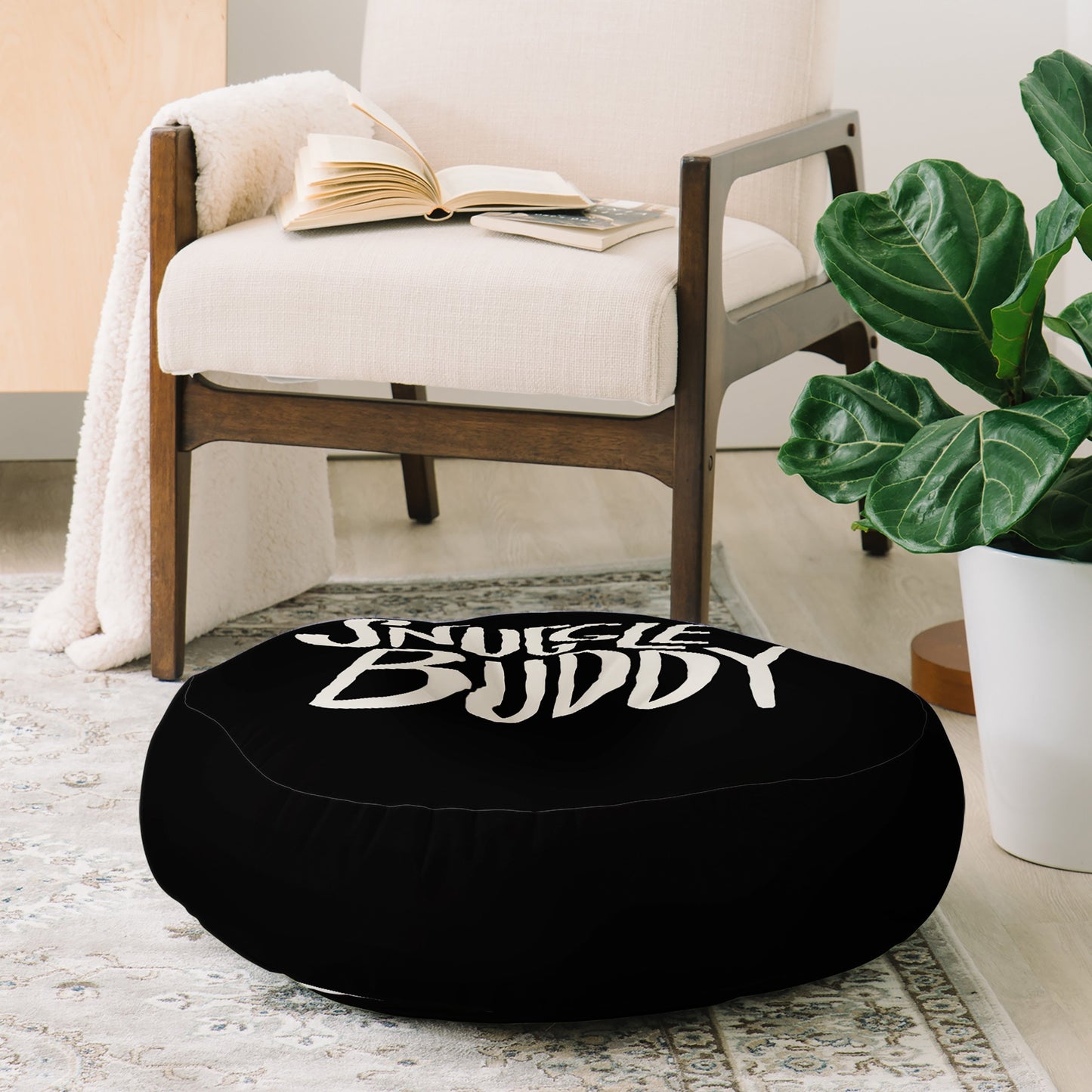 Leah Flores Snuggle Buddy II Floor Pillow Round