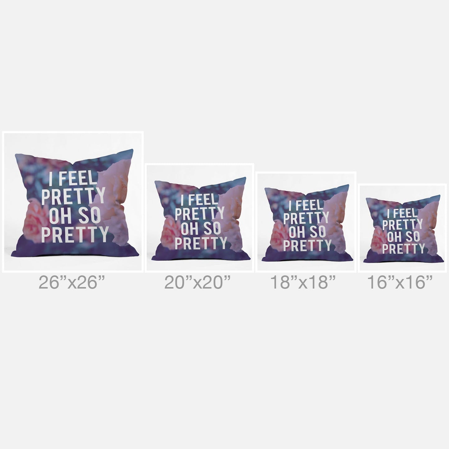 Leah Flores So Pretty Outdoor Throw Pillow