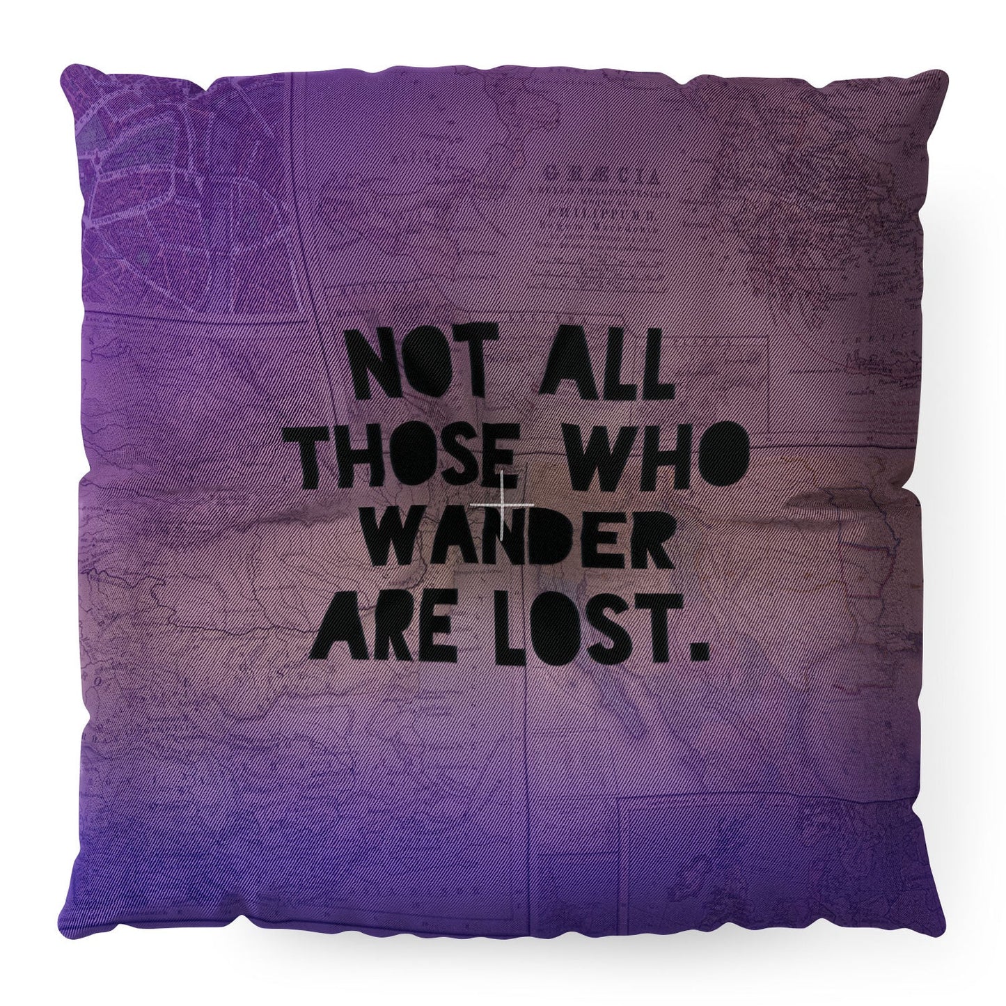 Leah Flores Those Who Wander Floor Pillow Square