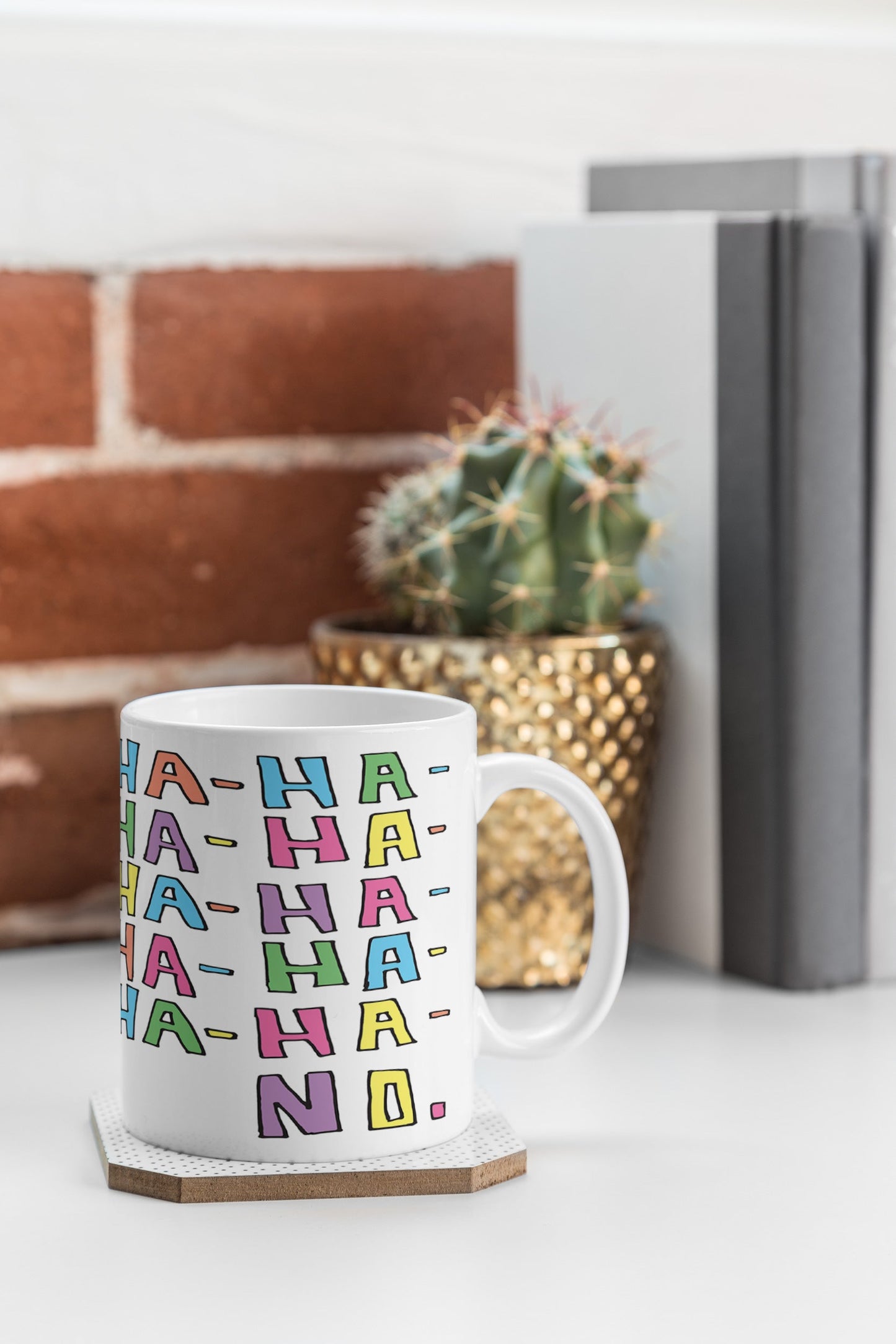Leeana Benson Ha Ha No Coffee Mug