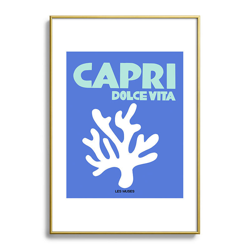 les muses capri dolce vita Metal Framed Art Print