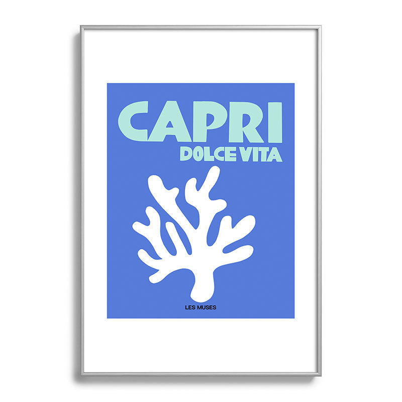 les muses capri dolce vita Metal Framed Art Print