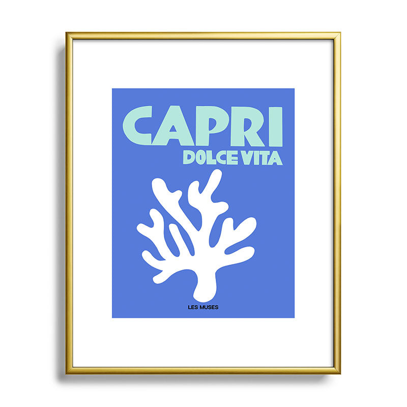 les muses capri dolce vita Metal Framed Art Print