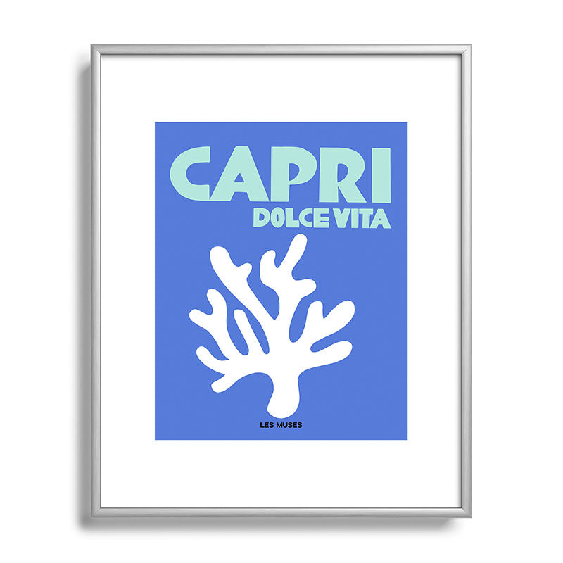 les muses capri dolce vita Metal Framed Art Print