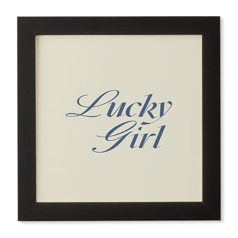 les muses lucky girl Framed Wall Art