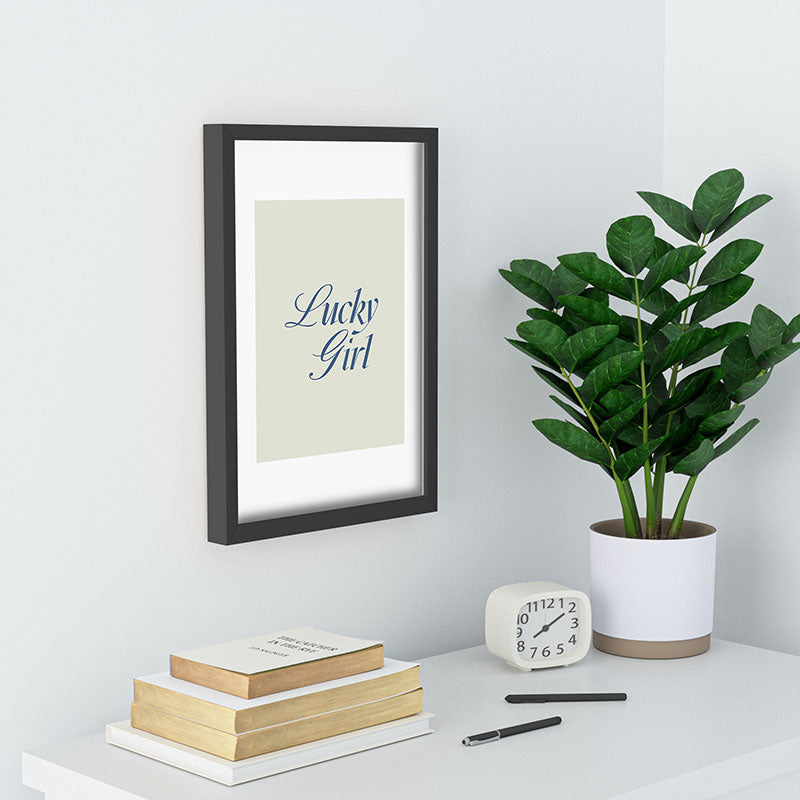 les muses lucky girl Recessed Framing Rectangle