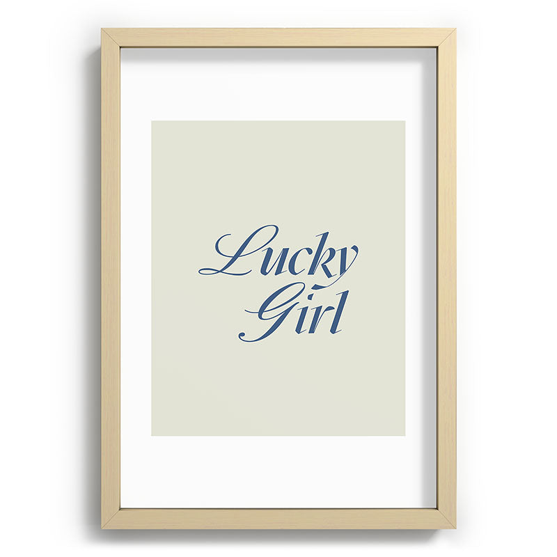 les muses lucky girl Recessed Framing Rectangle