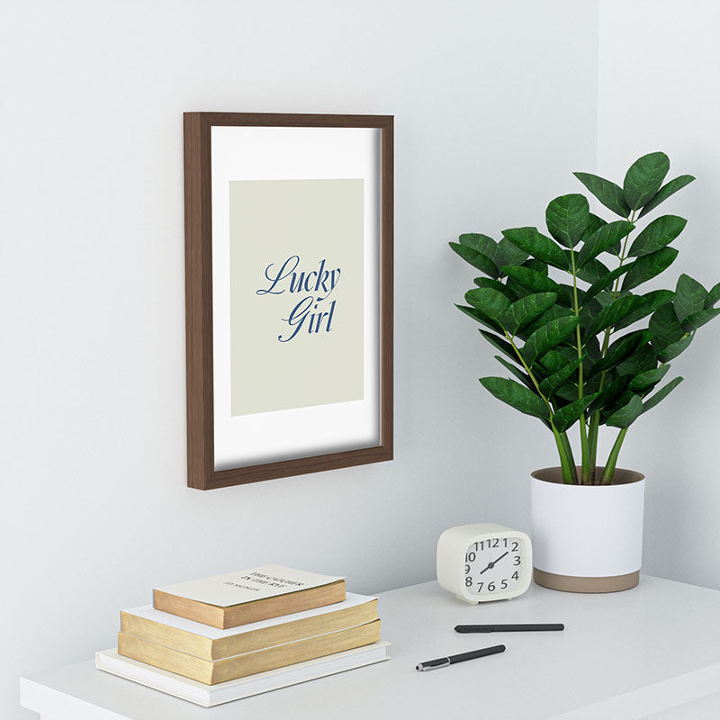 les muses lucky girl Recessed Framing Rectangle