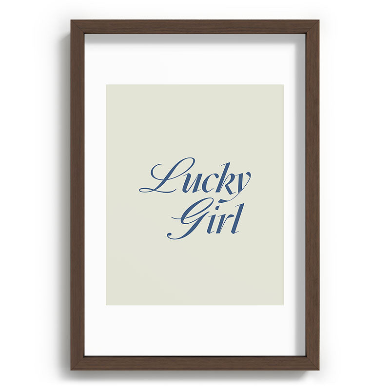 les muses lucky girl Recessed Framing Rectangle