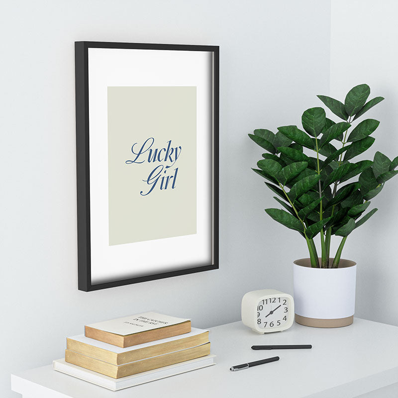 les muses lucky girl Recessed Framing Rectangle