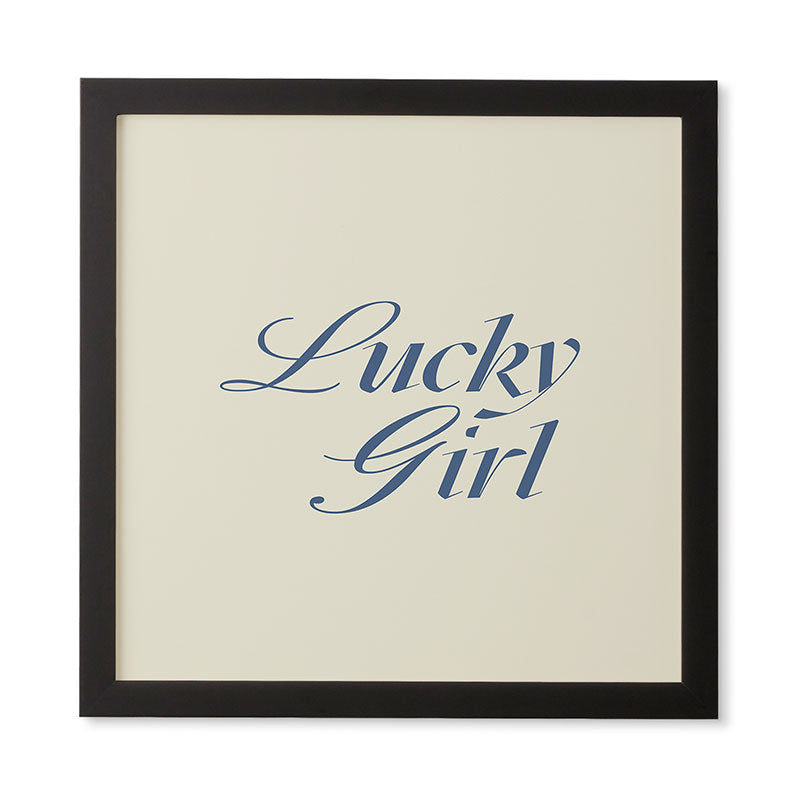 les muses lucky girl Framed Wall Art