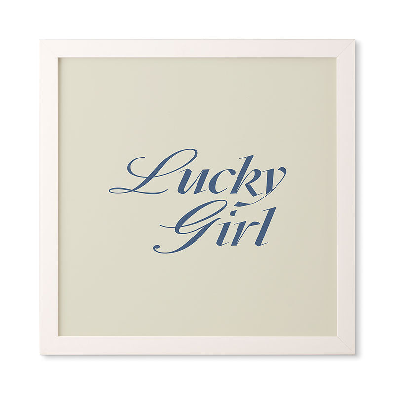 les muses lucky girl Framed Wall Art