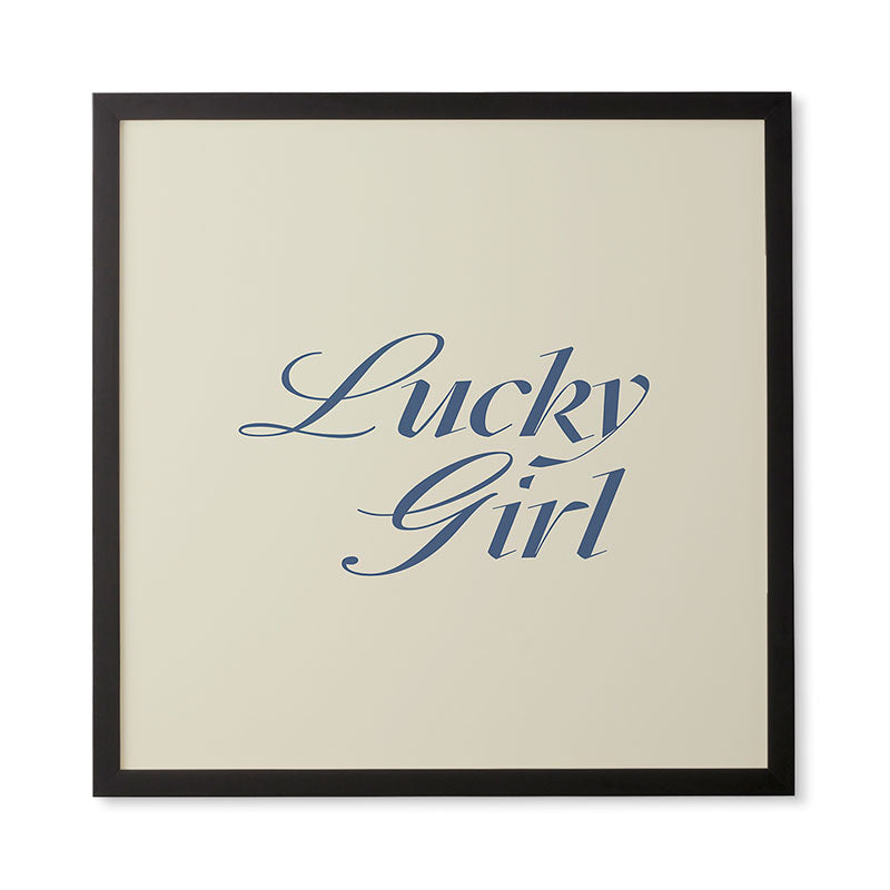 les muses lucky girl Framed Wall Art