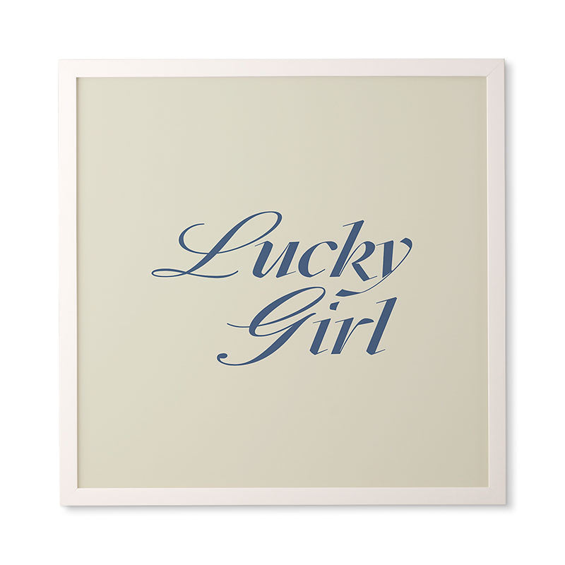les muses lucky girl Framed Wall Art