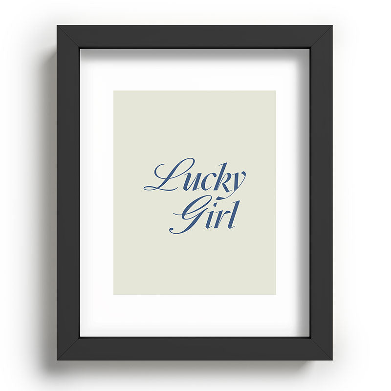 les muses lucky girl Recessed Framing Rectangle